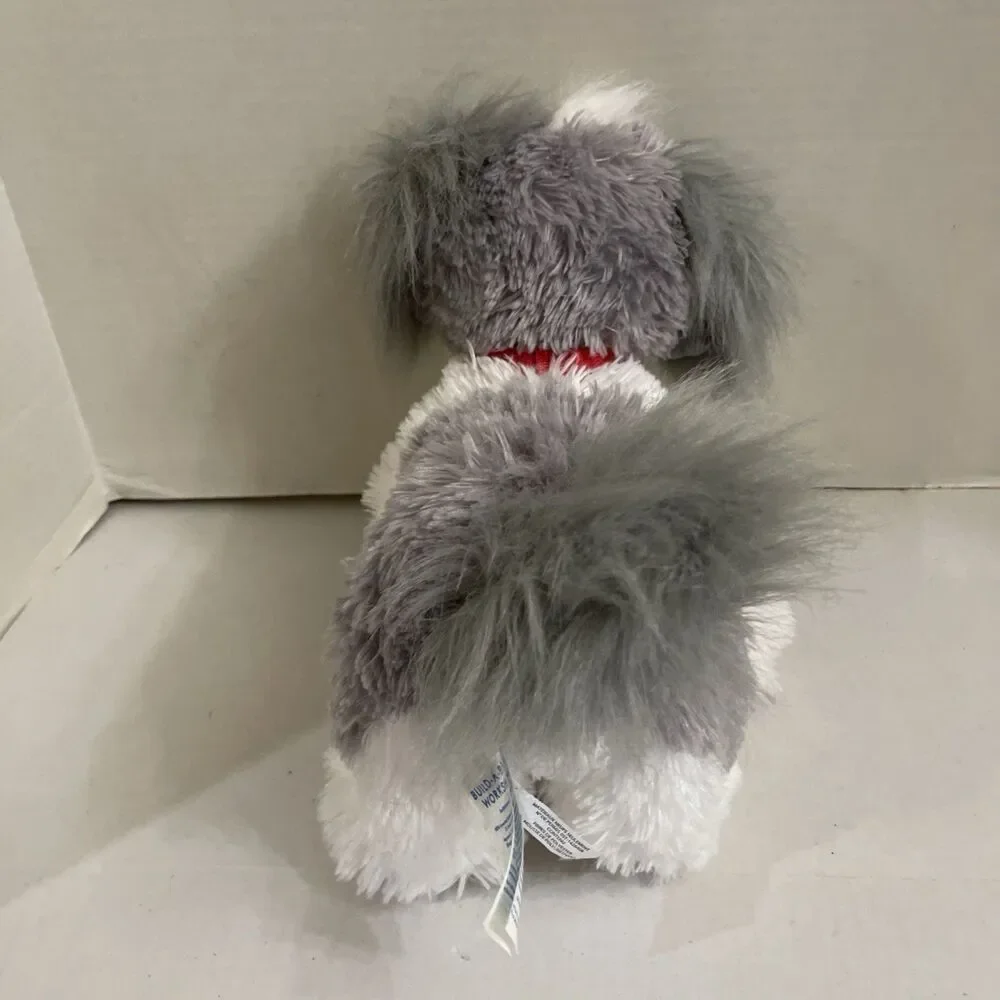 Build a Bear Promise Pets Shih Tzu Puppy Plush Dog Stuffed Animal Gray White